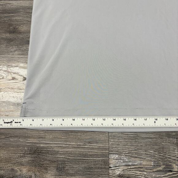 Nike Dri Fit‎ Illinois Fighting Illini Gray Mens M V-Neck Center Swoosh NCAA Tee - Picture 4 of 11